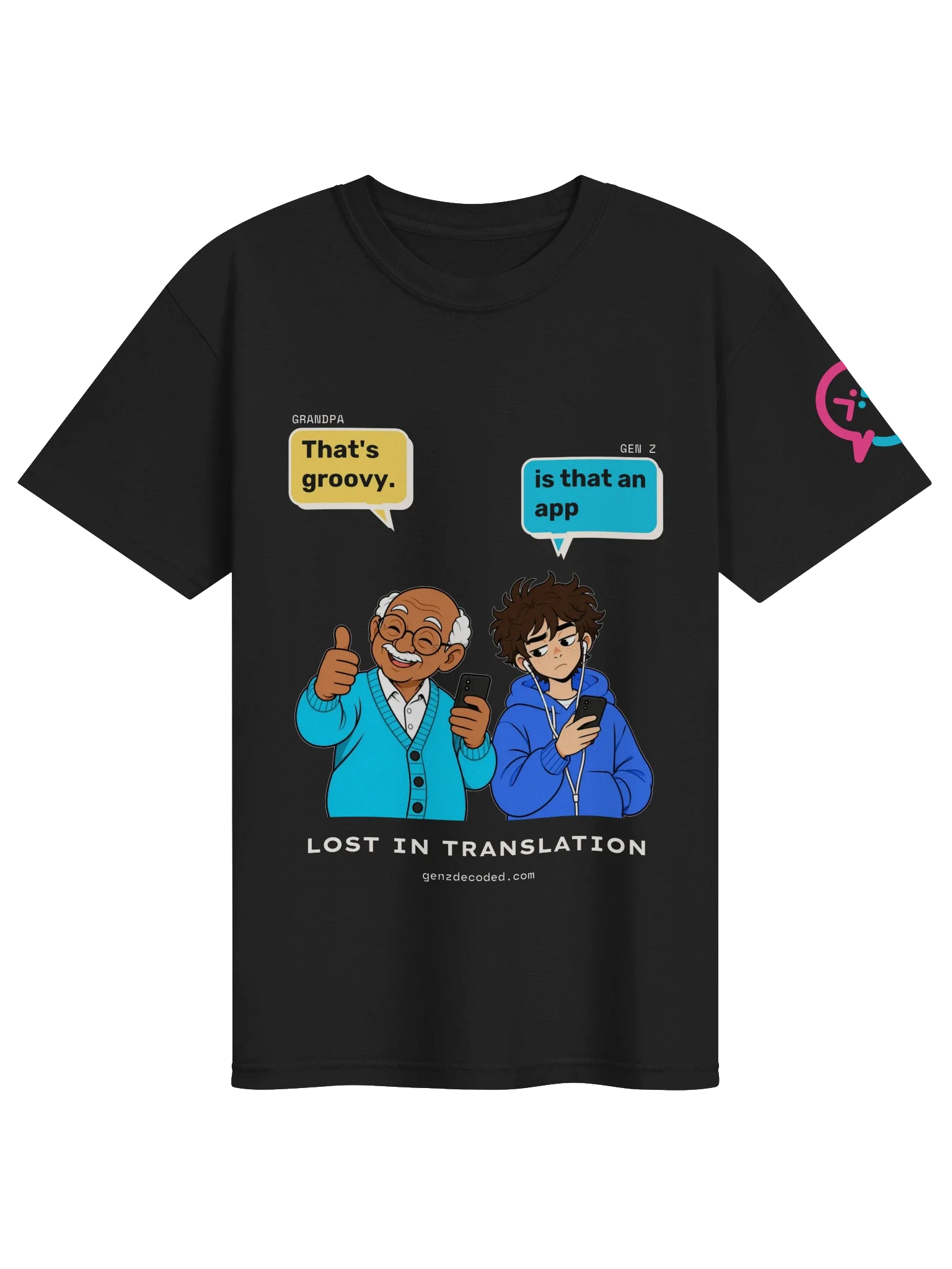 That's Groovy Cartoon Tee, Black