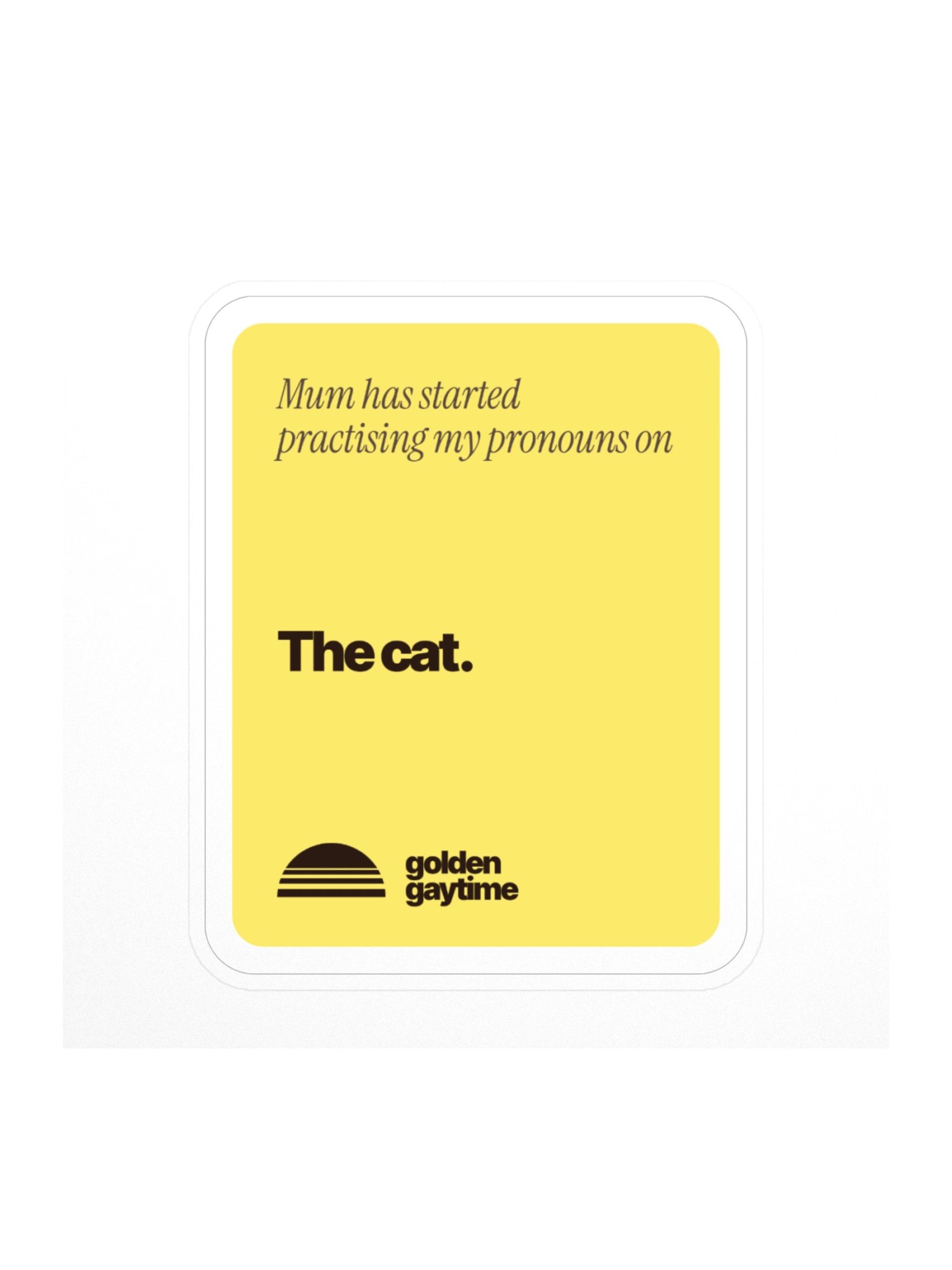 The Cat Sticker product image (1)