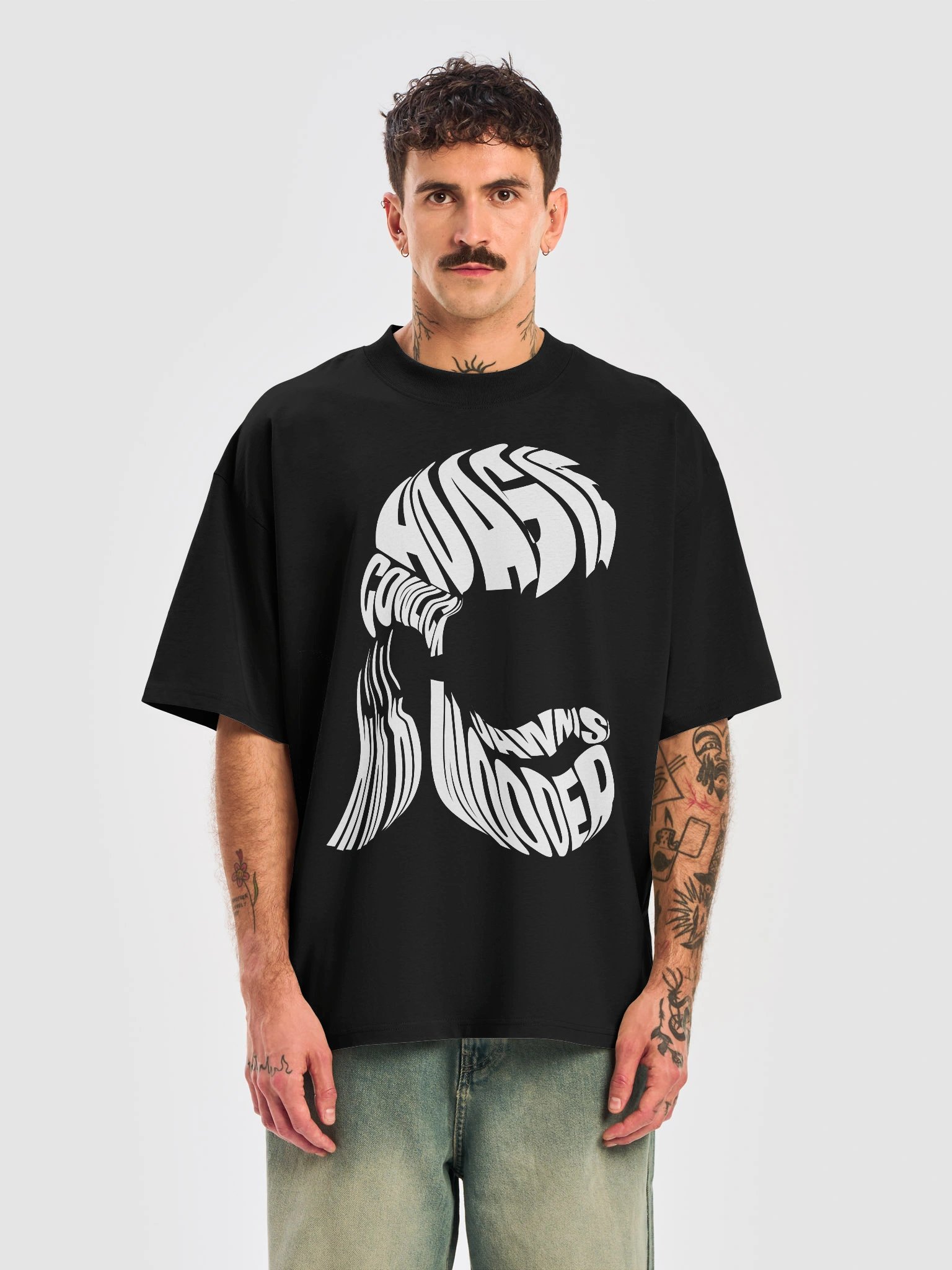 Oversized Mullet Talk (B&W) product image (9)