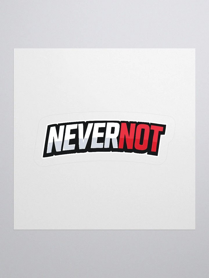 NEVERNOT Gaming Stickers - Text Logo product image (3)