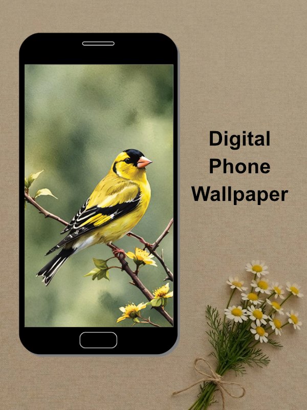 American Goldfinch Phone Wallpaper product image (1)