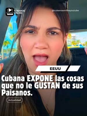 Cubana EXPONE las cosas que no le GUSTAN de sus Paisanos. ¡Comparte y dejame tus comentarios! Para contactarnos si quieres anunciarte en nuestro canal, escríbenos a este correo: ernestohugoari@gmail.com Fuentes:  Mencionadas en el vídeo. #cubanosporelmundo #cubanos  #cubanosonlineyoutube