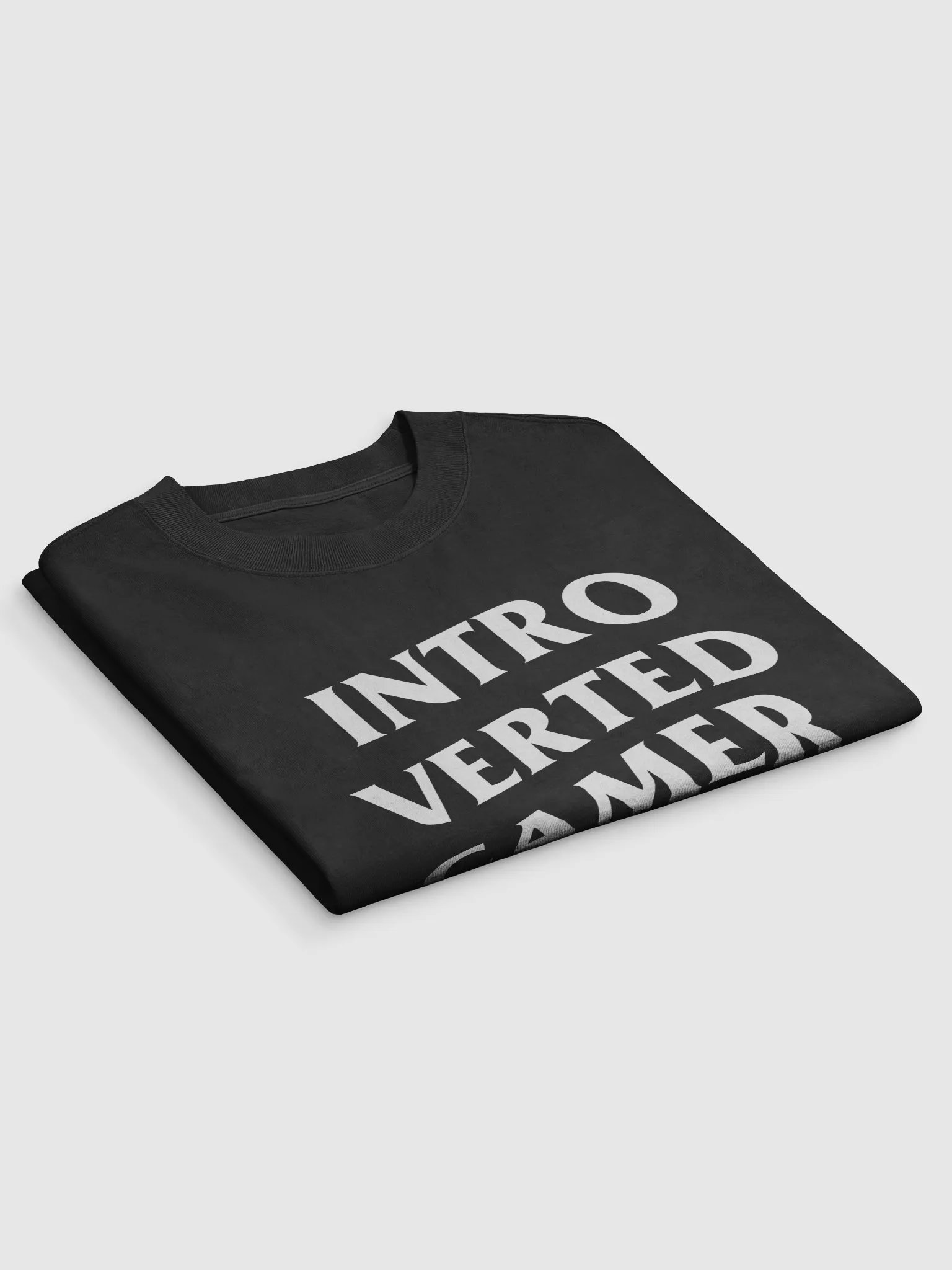 Introverted Gamer Club "white out" Oversized Tee product image (7)