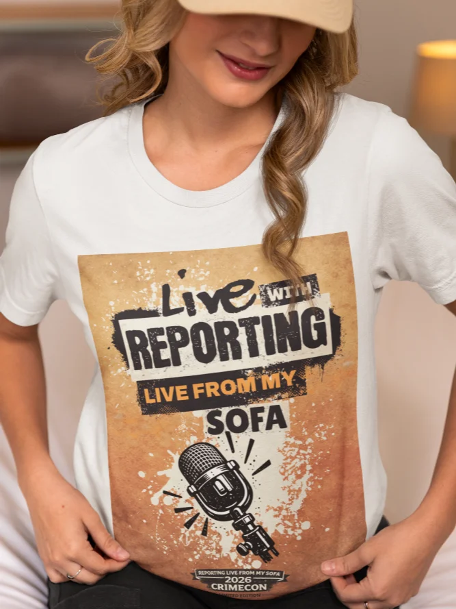 CrimeCon 2026 Limited Edition Sofa Reporter Tee product image (12)