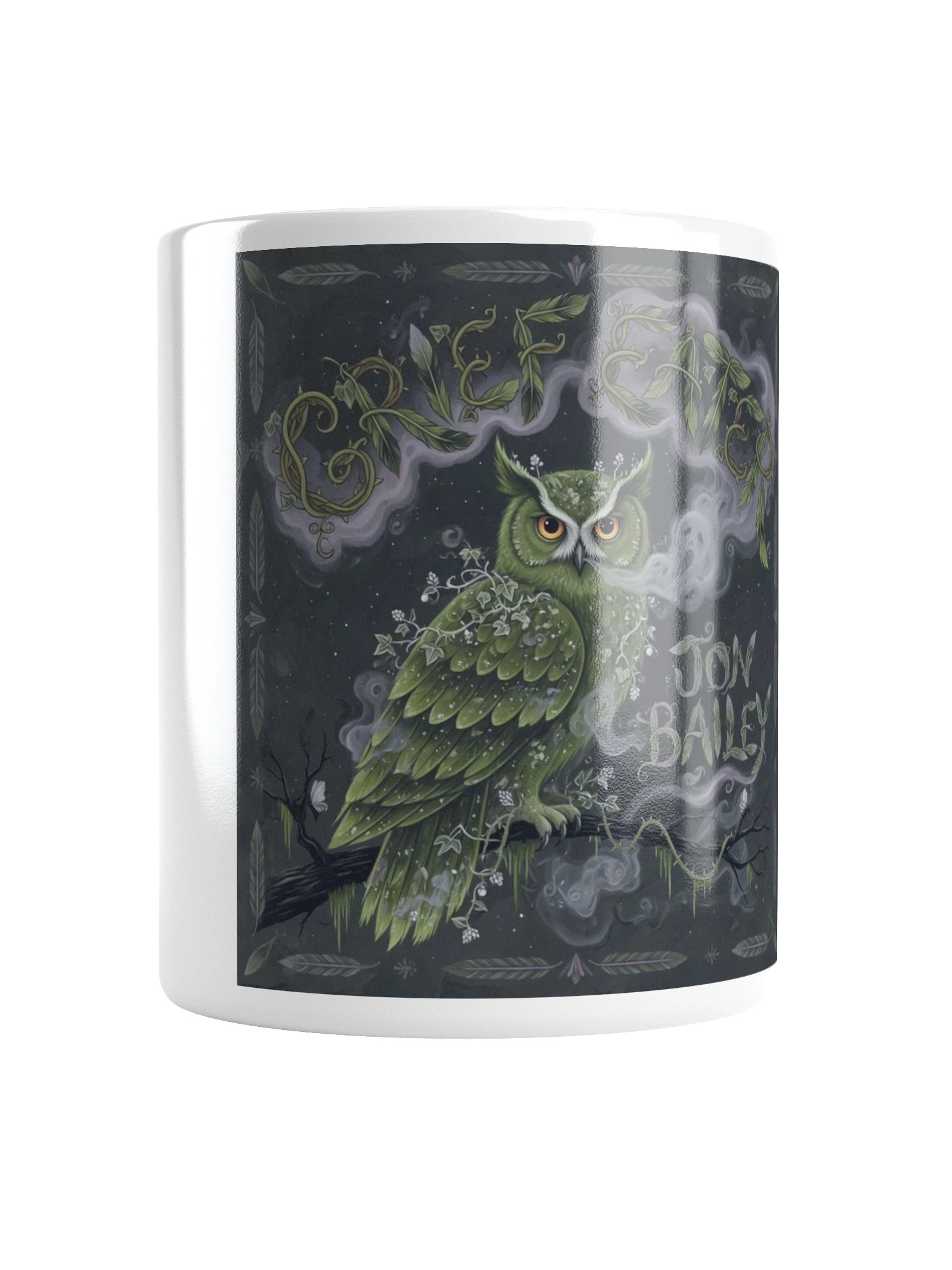 Haunted Bird Mug — Moss Owl product image (2)