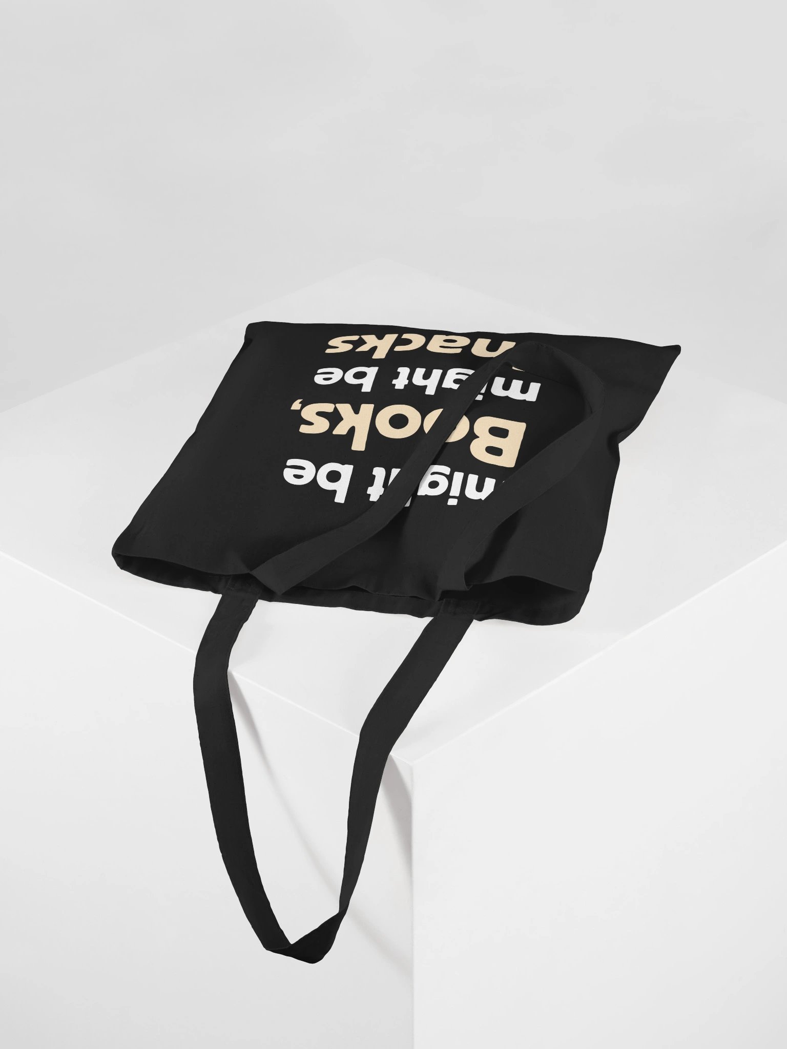 "Might Be Books, Might Be Snacks" Tote Bag. product image (2)