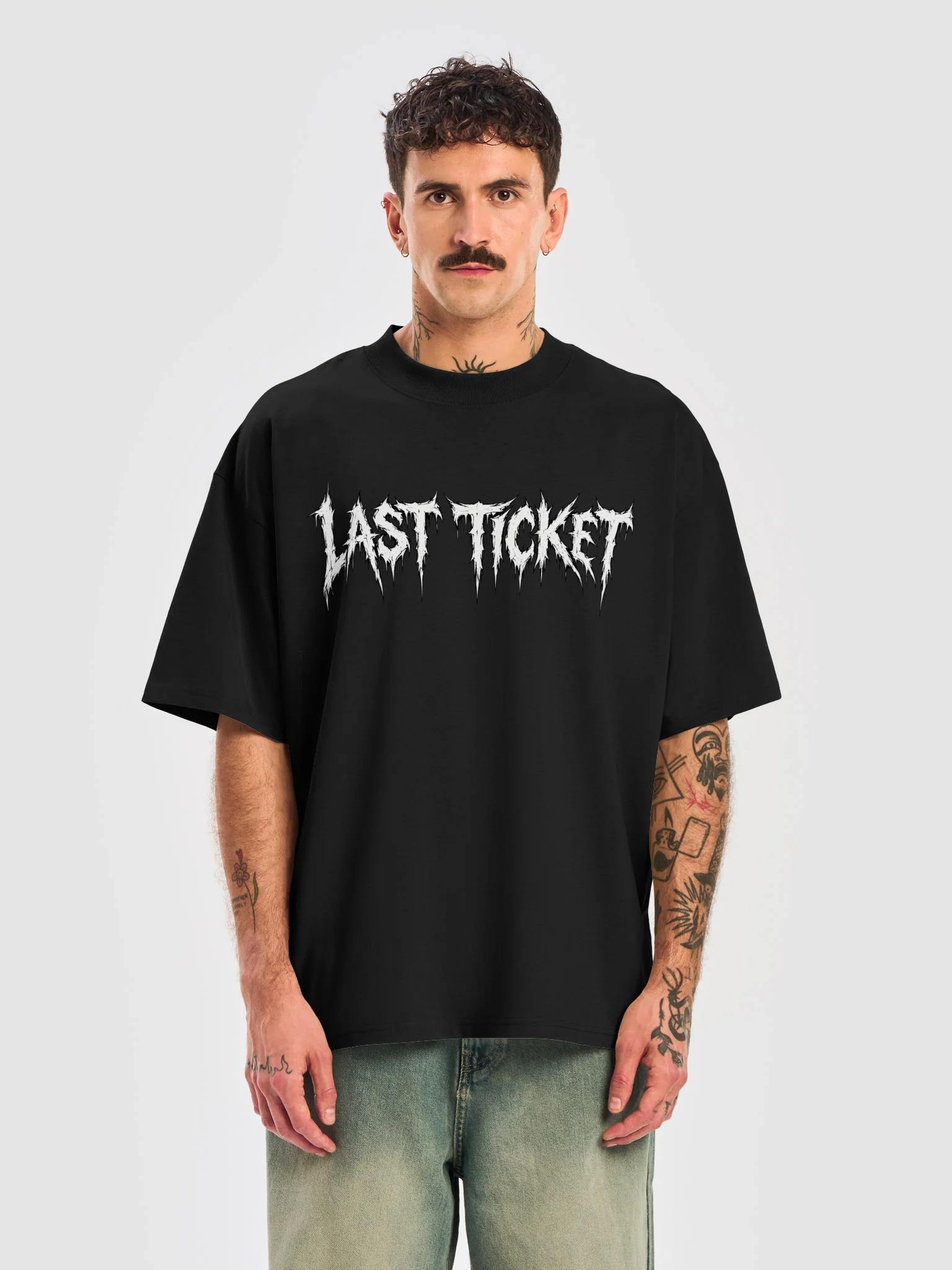 Last Ticket Dark Oversized Tee product image (1)