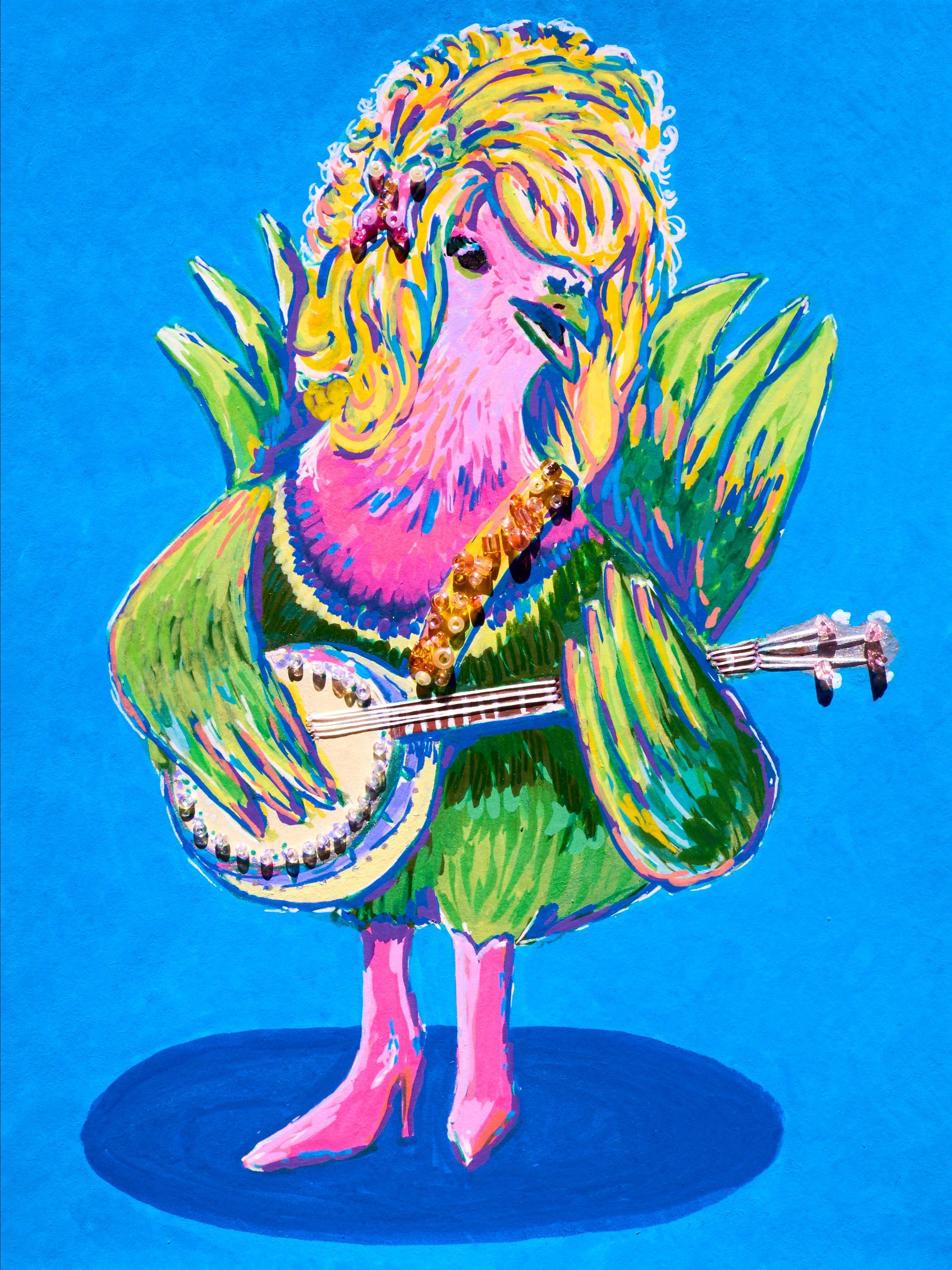 Dovey Parton // Original Mixed Media Artwork product image (1)