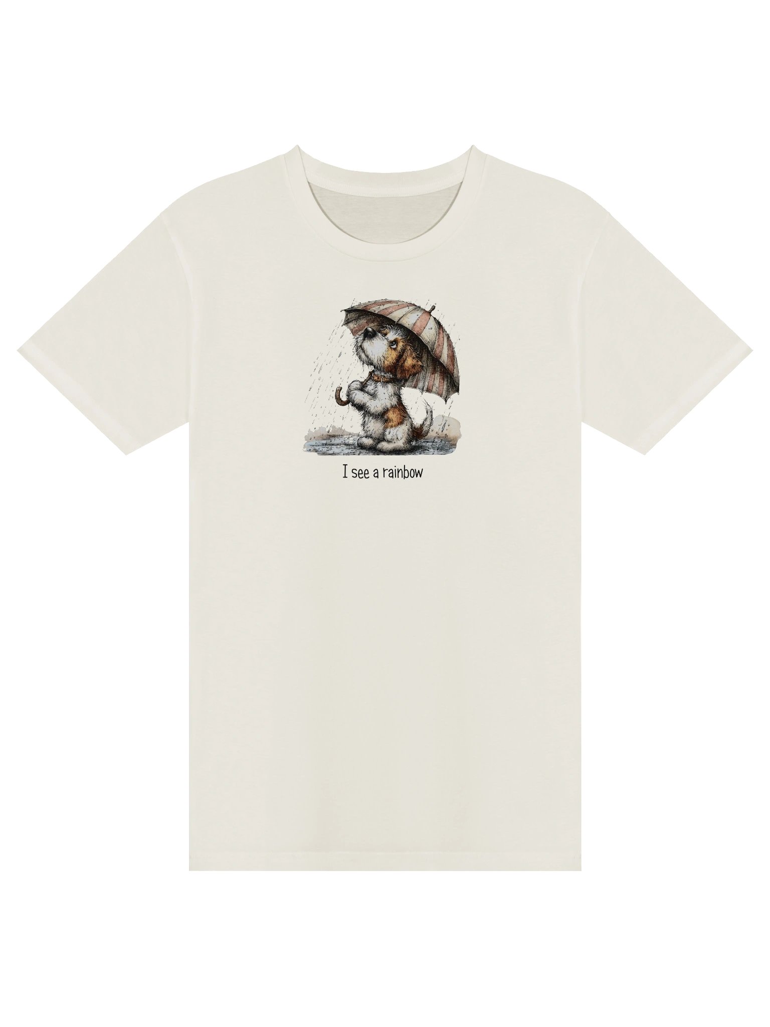 Whimsical Puppy Umbrella T-Shirt product image (1)