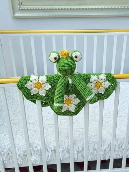 Frog Lovey Crochet Pattern Baby Security Blanket Comforter PDF Pattern - Crafting Happiness product image (5)