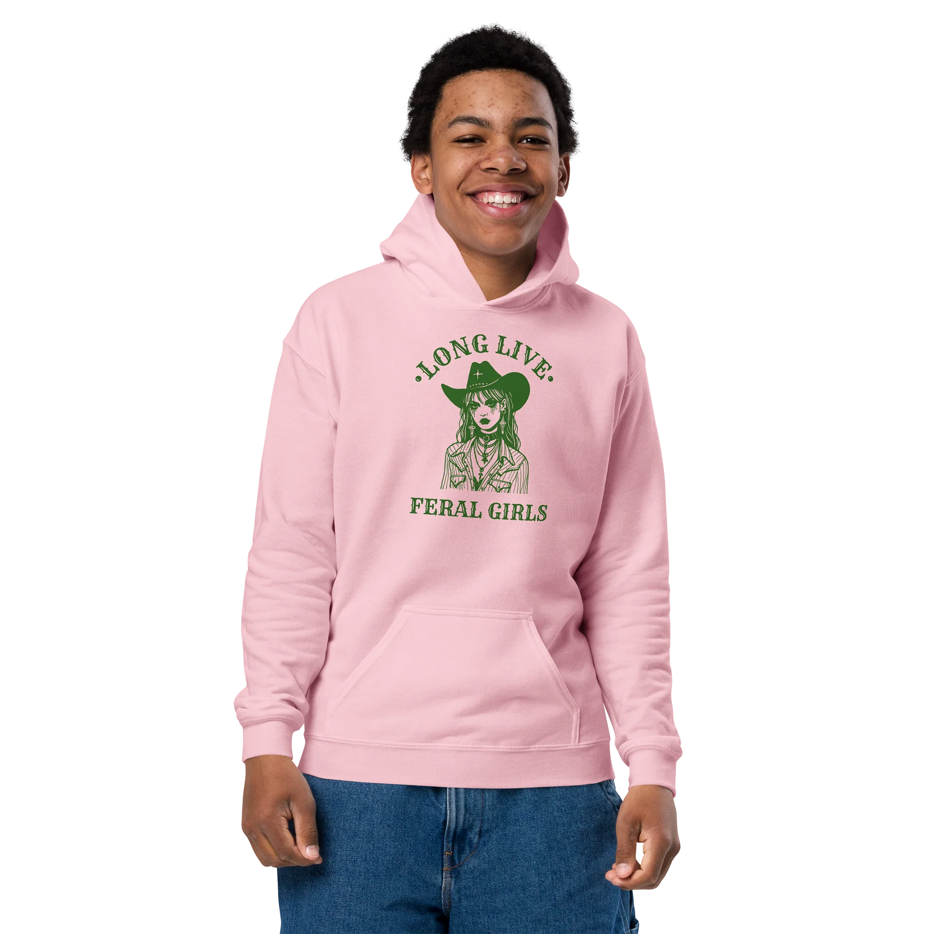 Long Live Feral Girls Youth Hoodie product image (4)