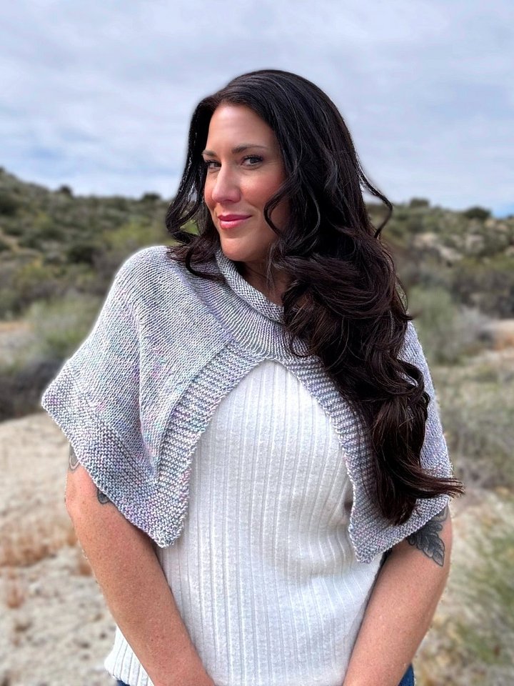 Lapis Knit Capelet product image (2)