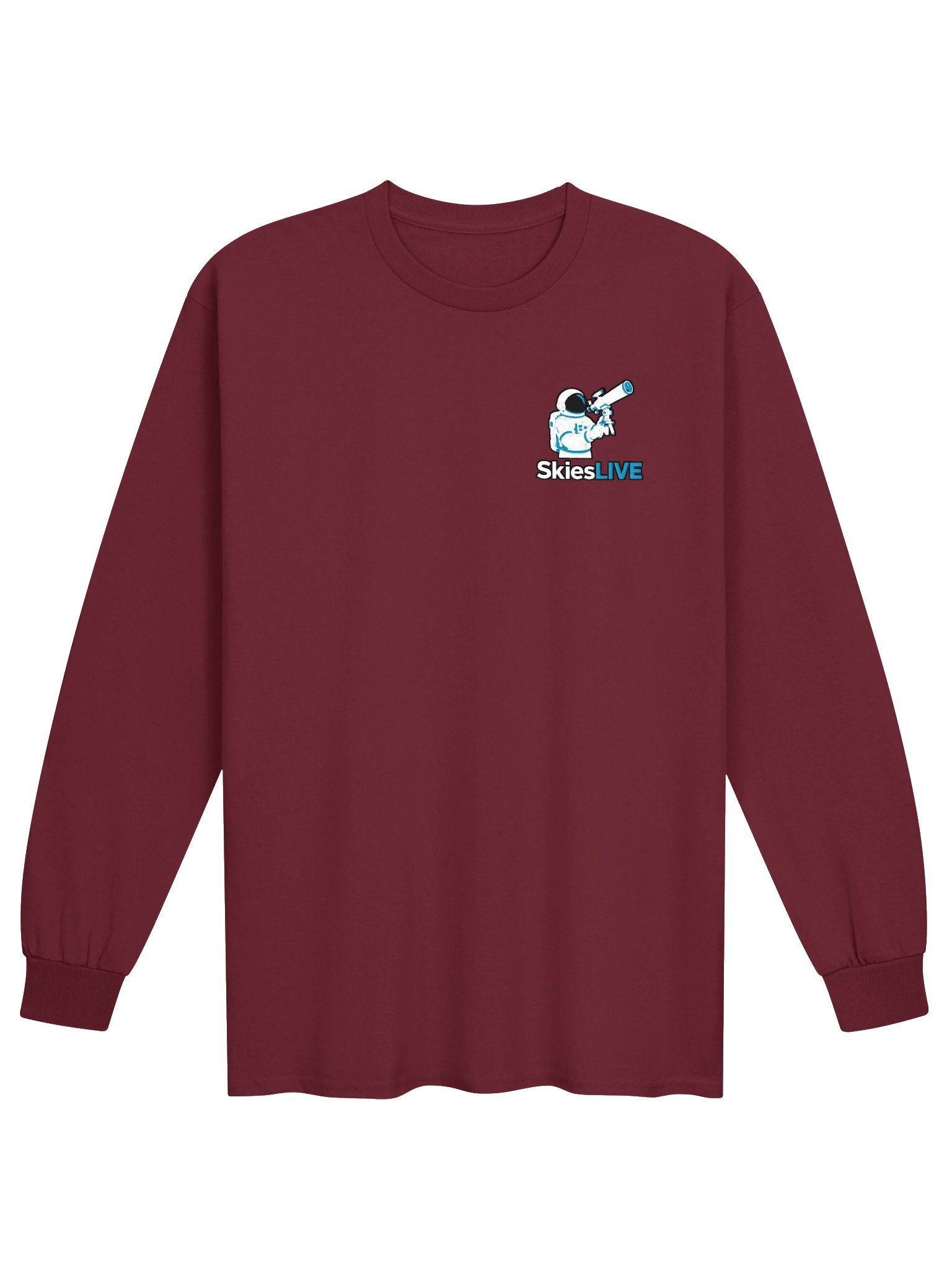 SkiesLIVE Astronaut Embroidered Long Sleeve Tee product image (1)