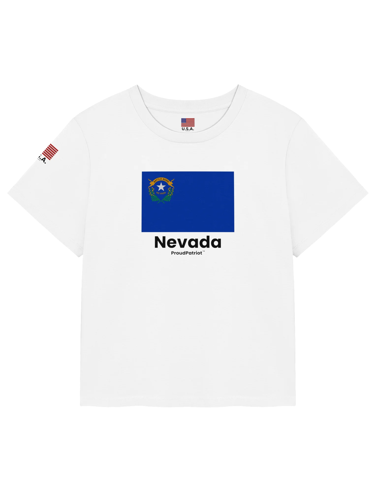 Nevada Women's Ribbed Neck T-Shirt product image (5)