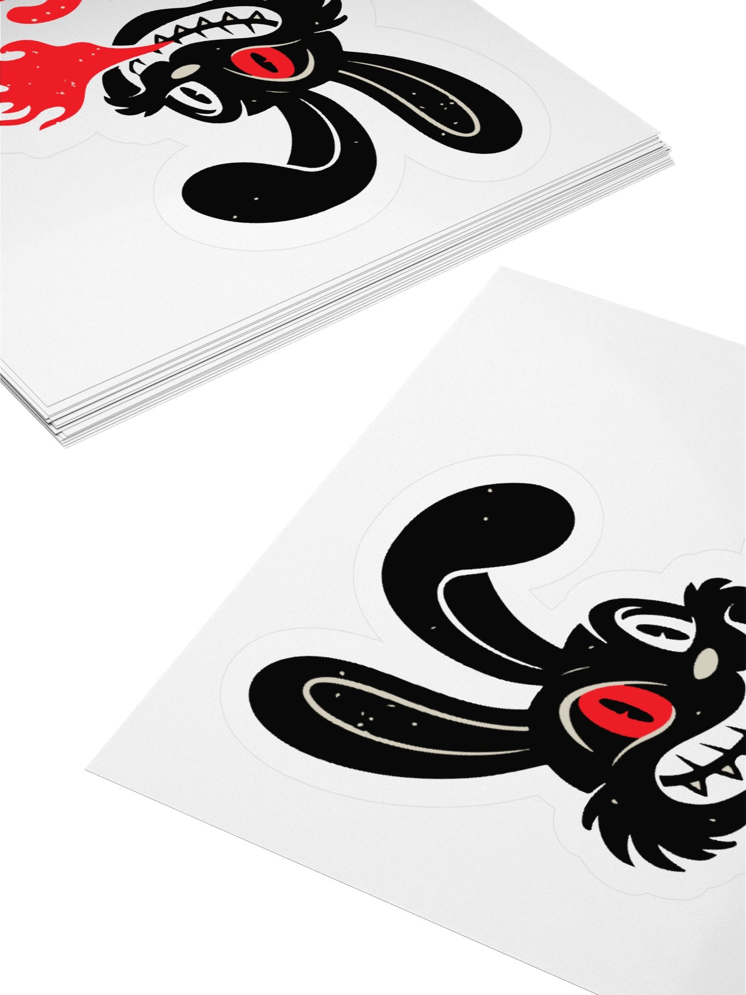 LOCO Fire Bunny Kiss Cut Stickers product image (4)