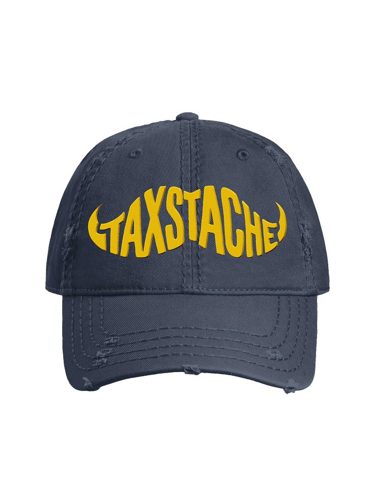 Moustache Silhouette Distressed Hat product image (2)