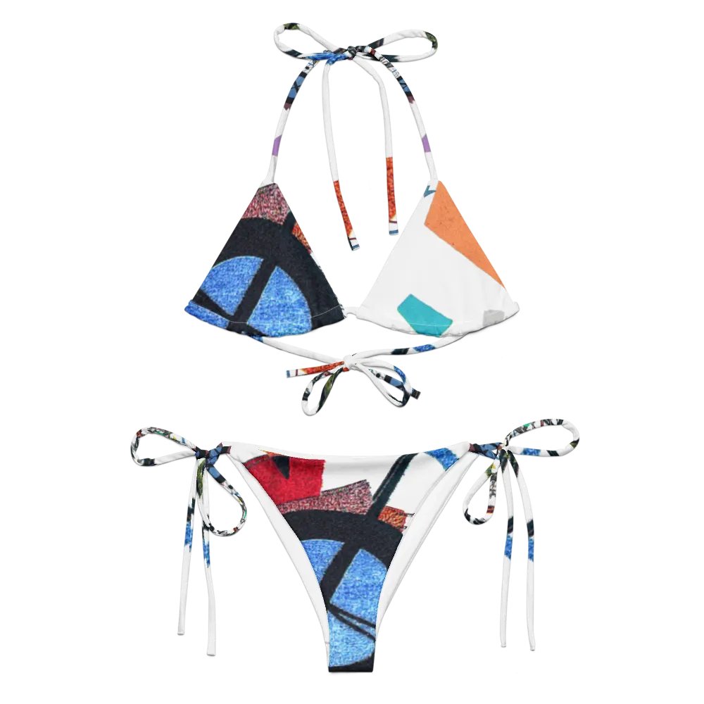 Abstract Lithographic Pattern Design String Bikini - V2 product image (6)