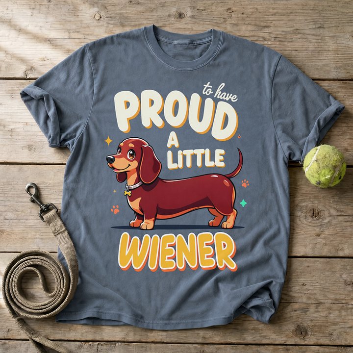 Funny Dachshund Shirt - Proud To Have A Little Wiener product image (1)