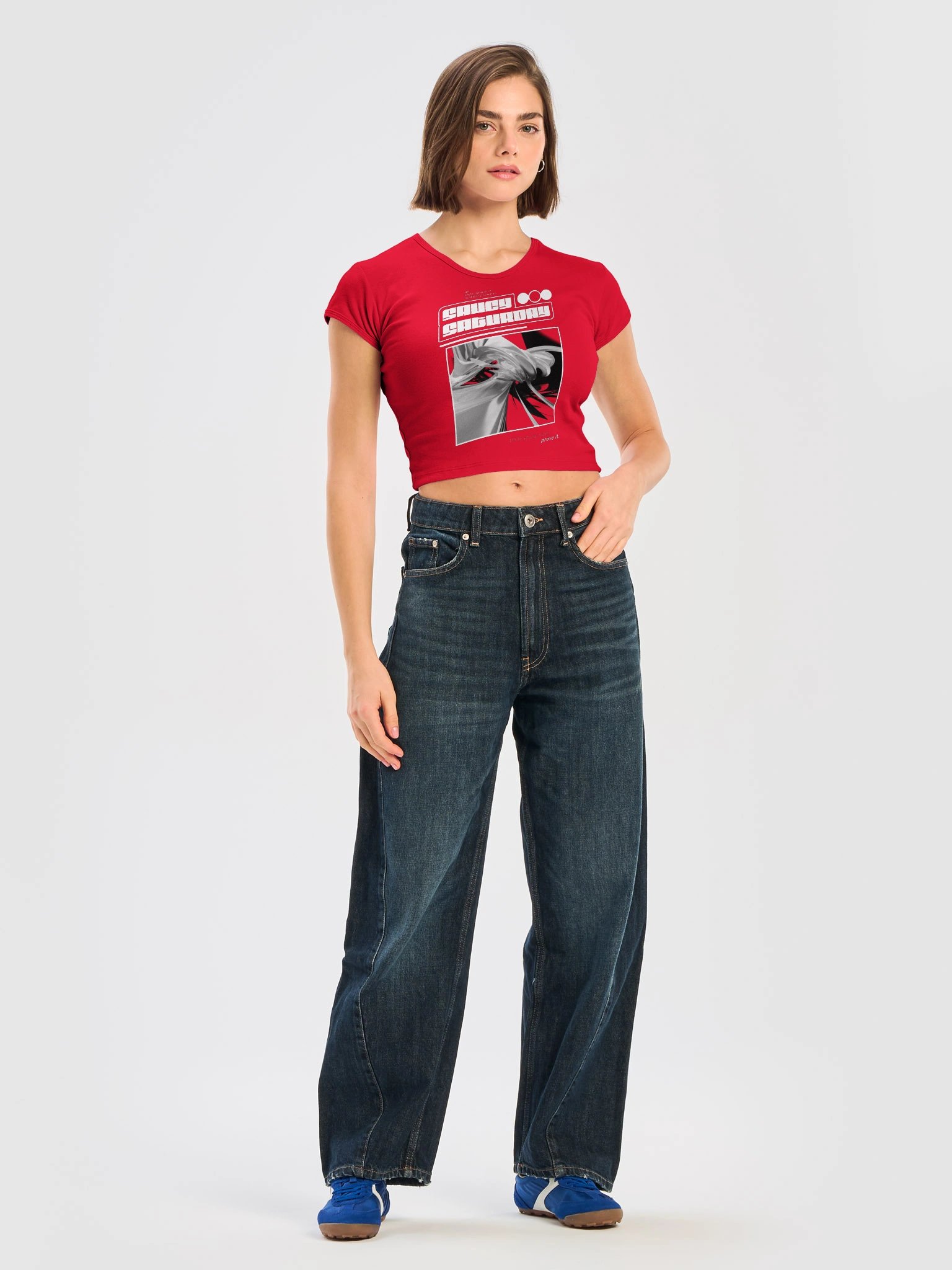 Saucy Dojo Rave Crop Tee product image (2)