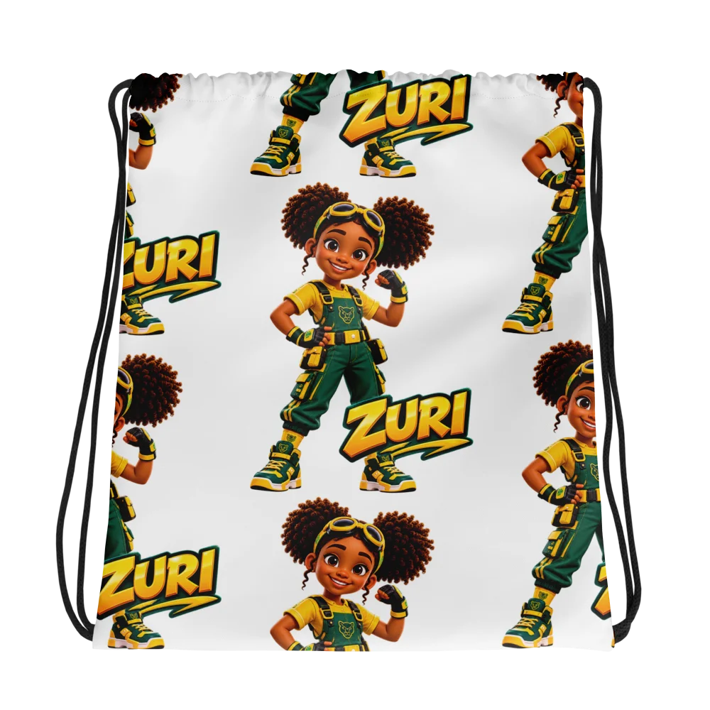 ZURI Character All-Over Print Drawstring Bag product image (1)