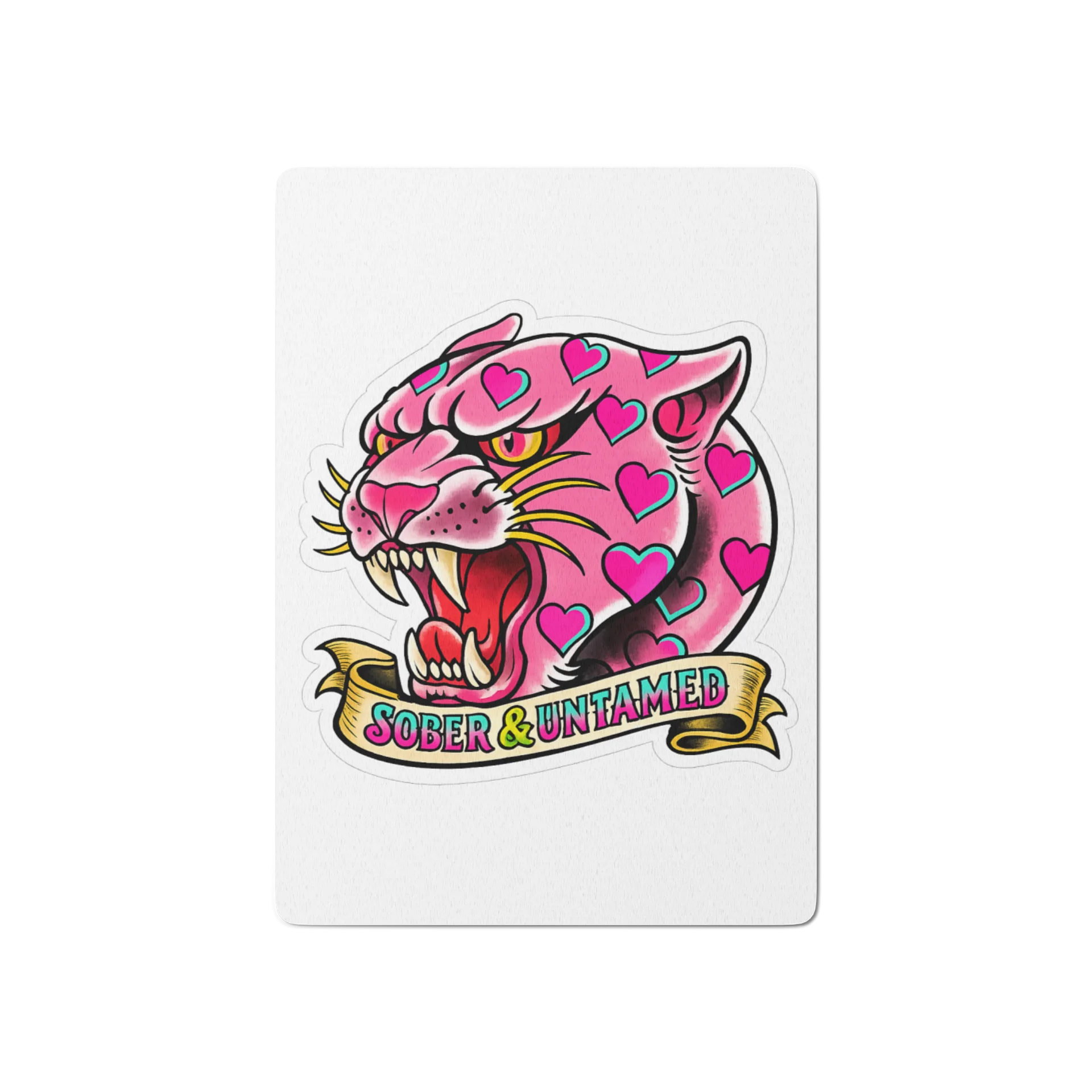 Sober & Untamed Pink Panther Poker Deck product image (1)