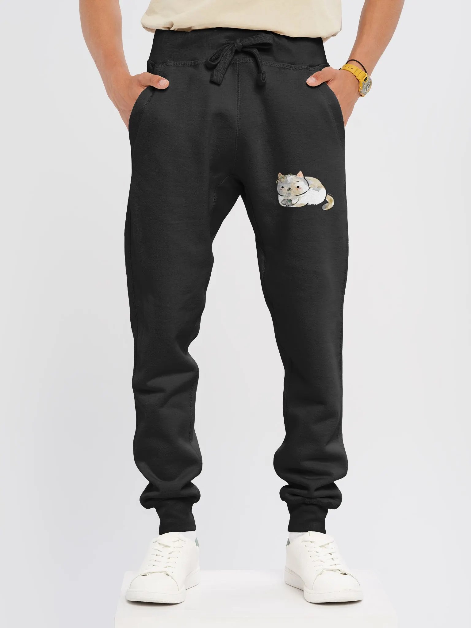 Cat Print Joggers product image (10)
