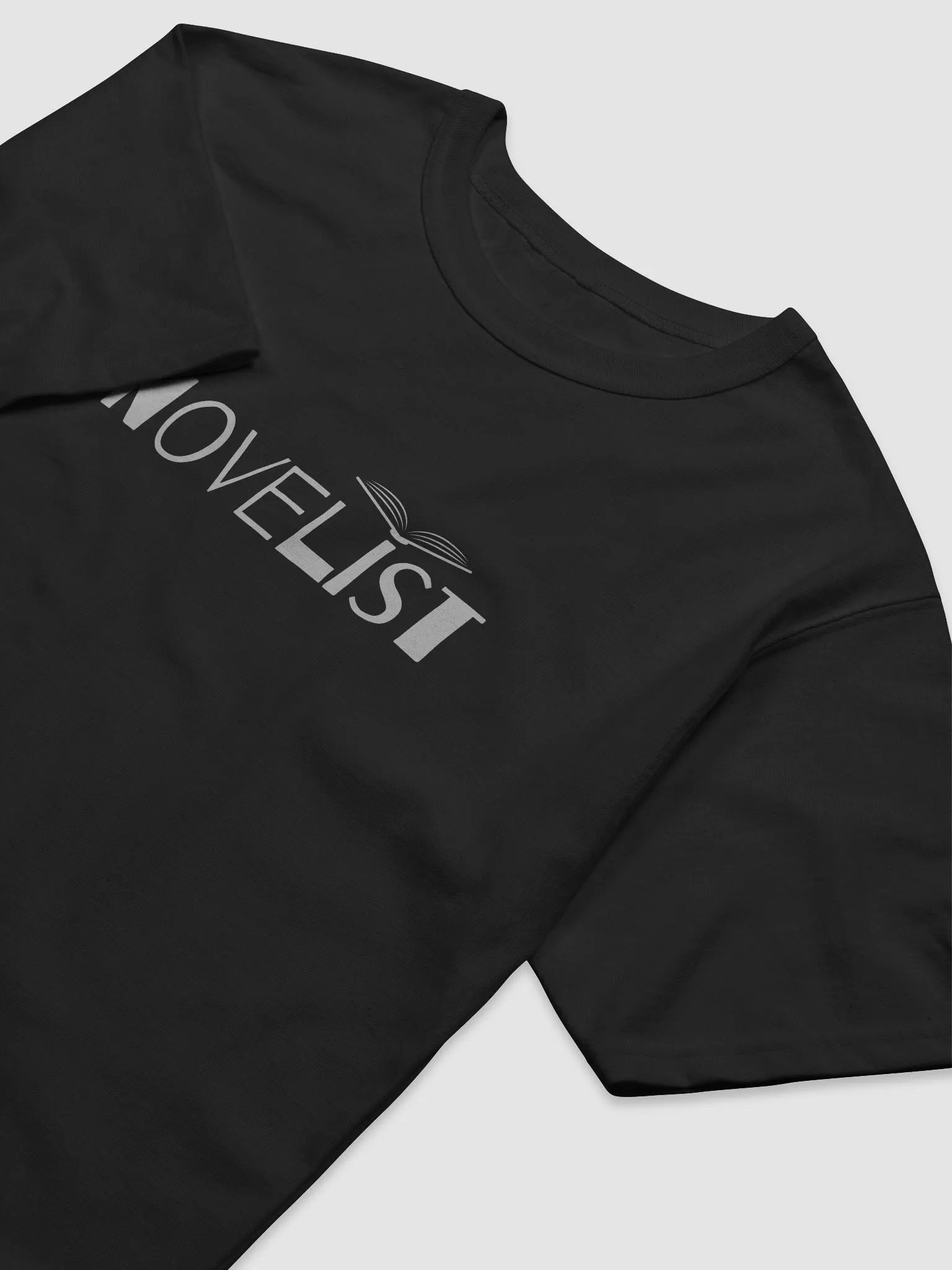 Novelist Silver Text Relaxed T-shirt product image (6)