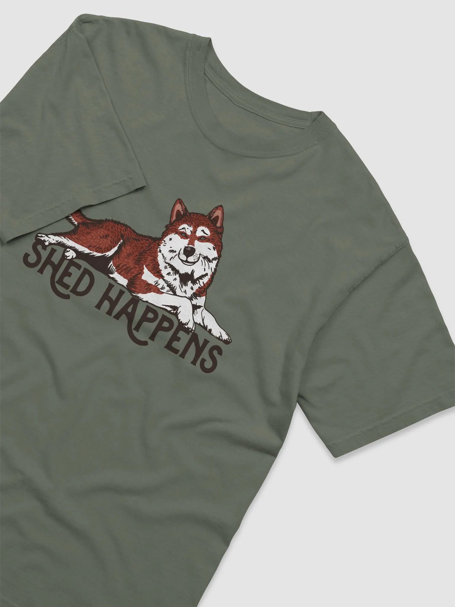 Shed Happens T-Shirt of a Siberian Husky (Red) | Funny T-Shirt for Siberian Husky Paw-rents product image (6)