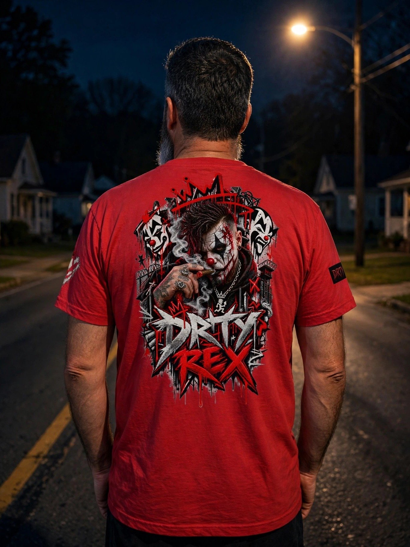 DRTY REX X-Eyes Premium Heavyweight Tee — Blood Red product image (8)