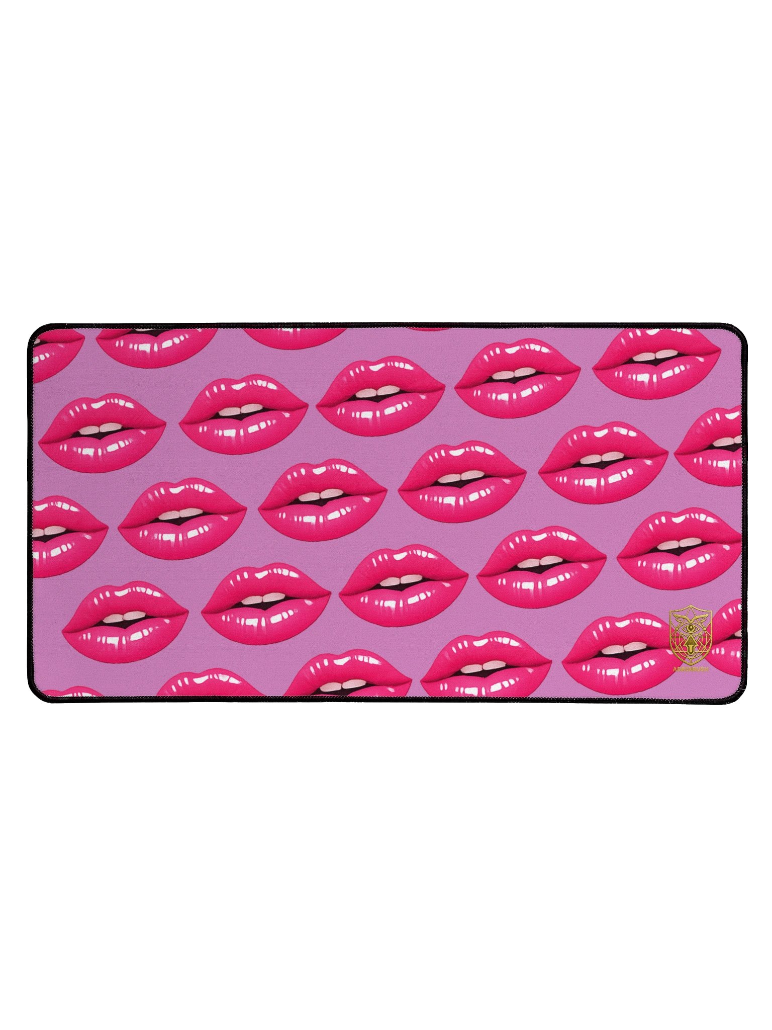 Pink Lips Large Mouse Pad by AdrenRush product image (1)