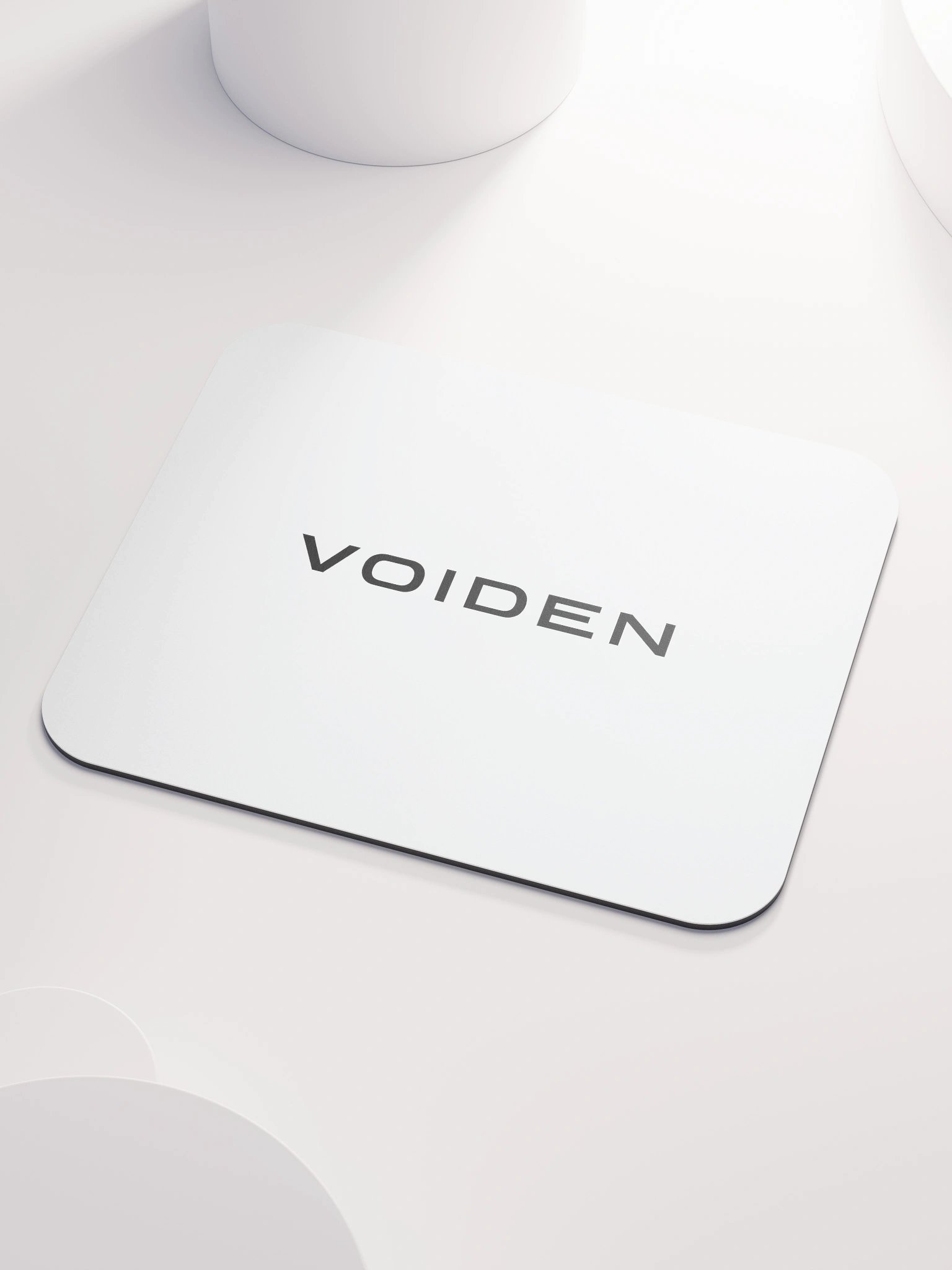 VOIDEN // Classic Mouse Pad – Center Logo (White) product image (3)