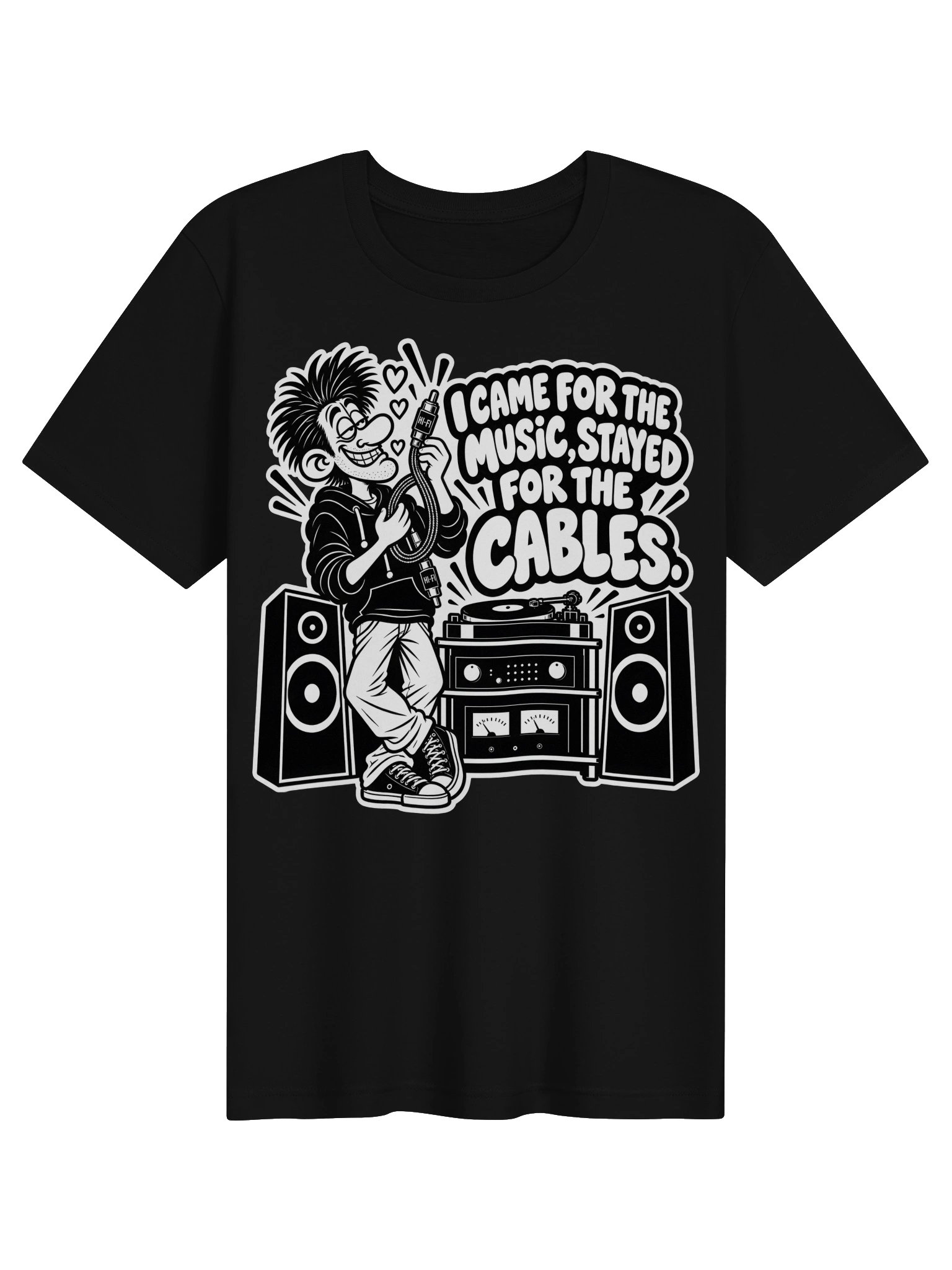 I Came For The Music, Stayed For The Cables - Unisex T-shirt product image (1)