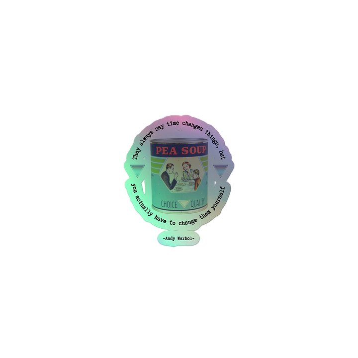 Warhol Change holographic sticker product image (1)