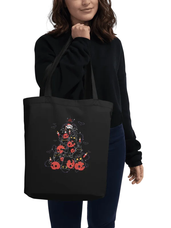 Gothic Christams cat tree - Eco-Friendly Tote Bag product image (2)