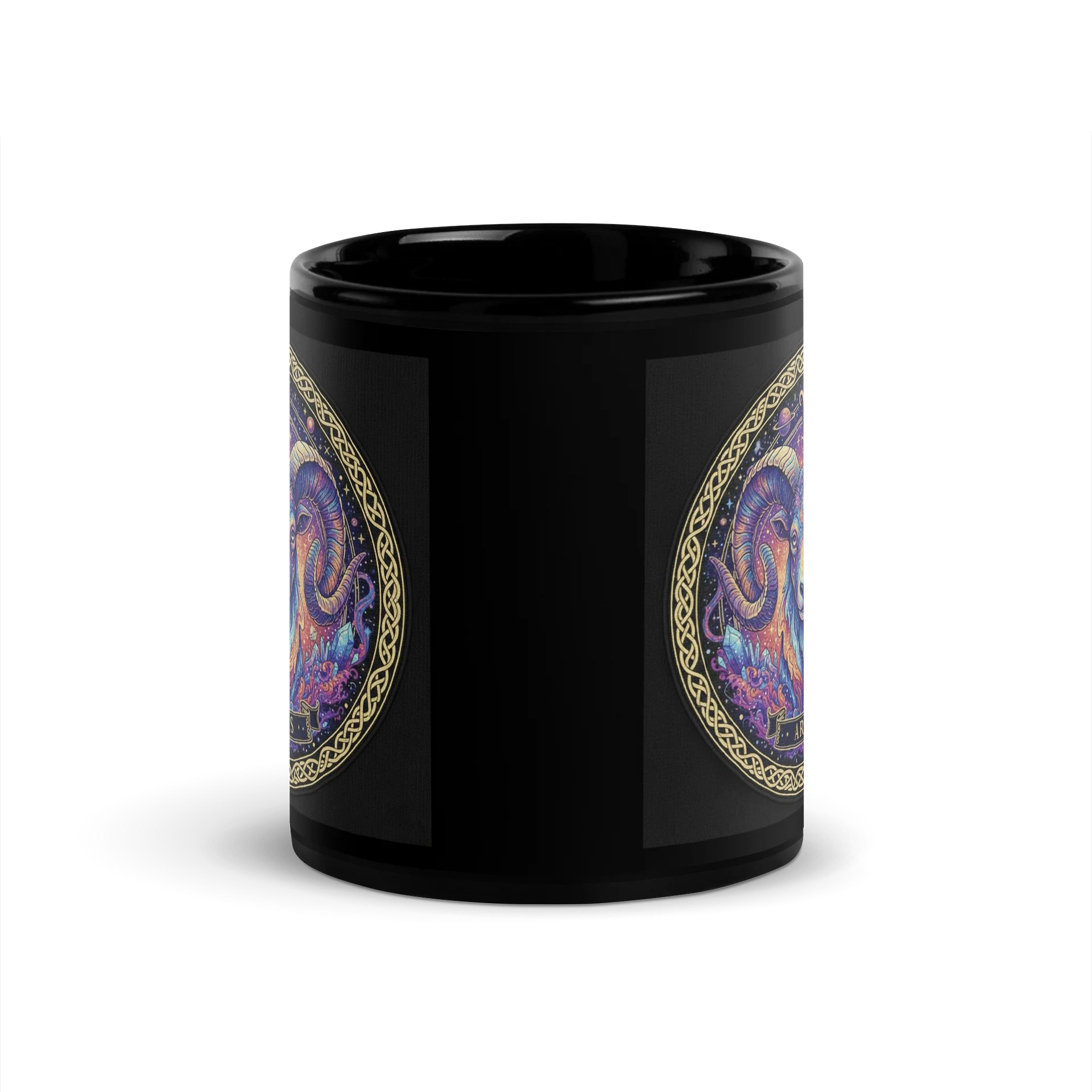 Aries Ram Circle Glossy Mug product image (4)