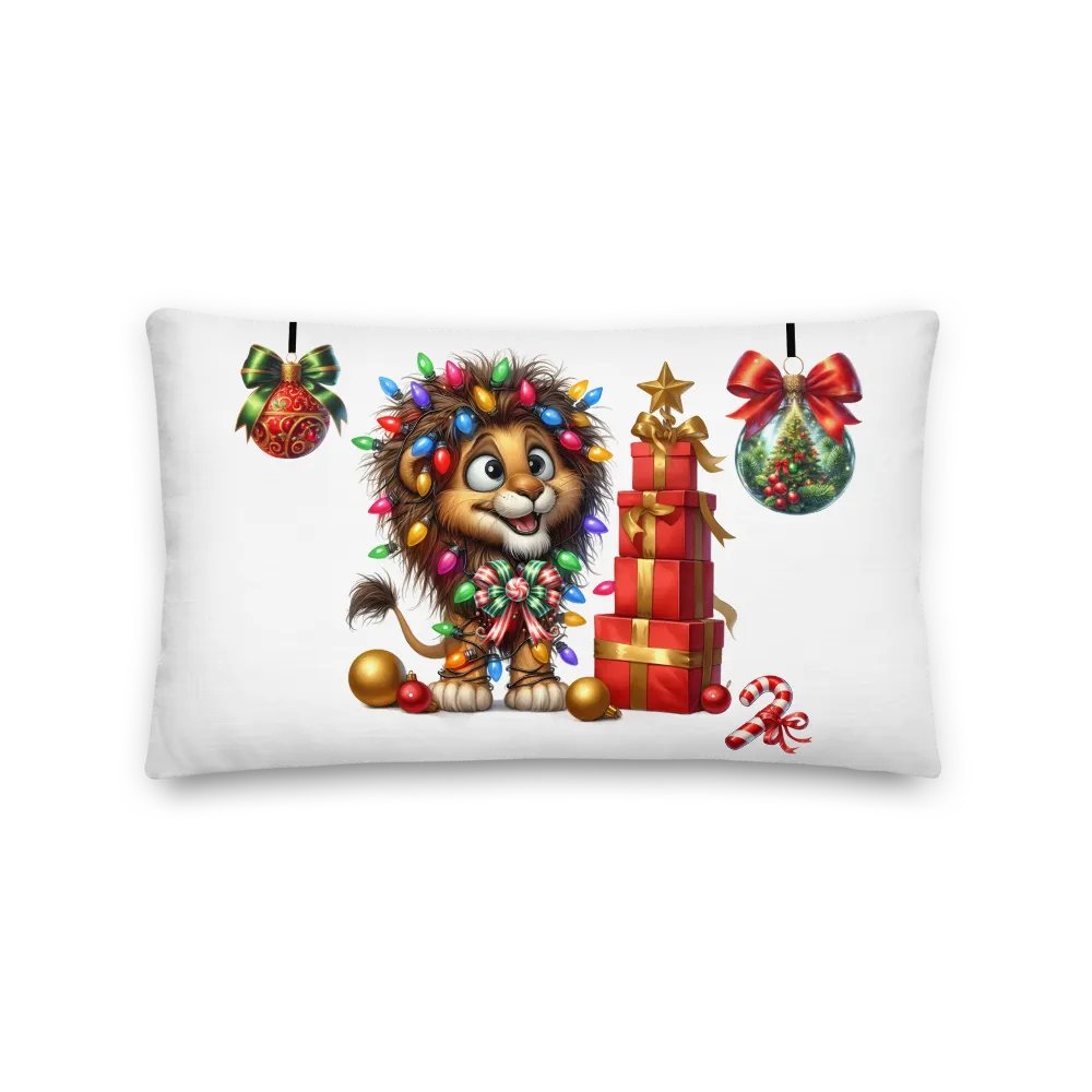 Christmas Pillow - Festive Baby Lion product image (2)
