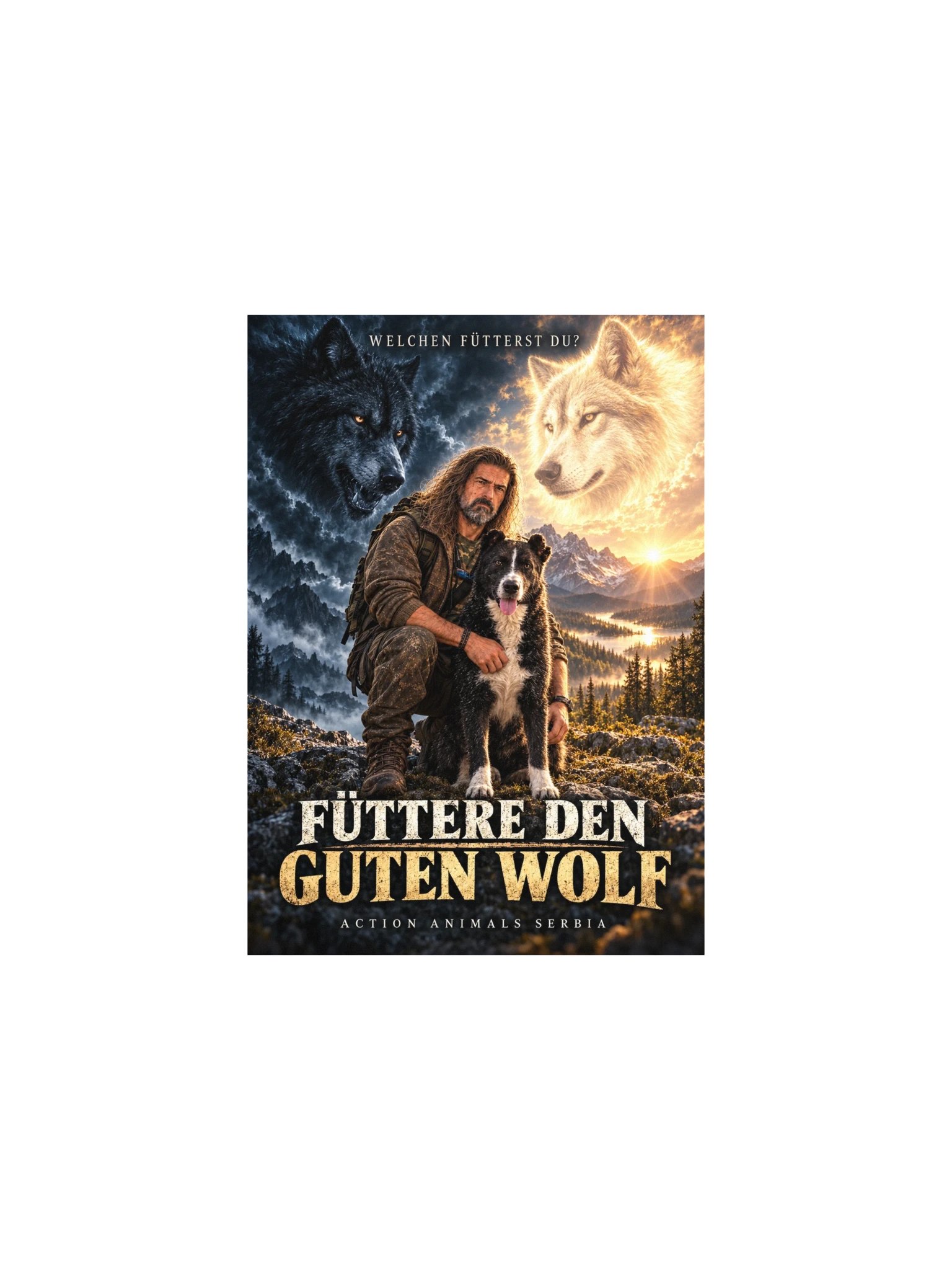 Füttere den guten Wolf – Kunstprint mit Lucky product image (1)