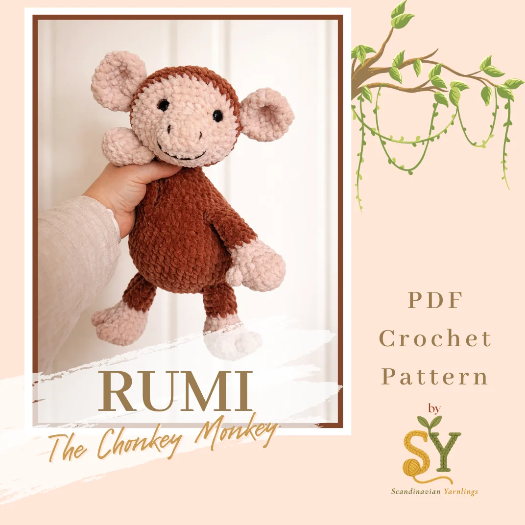 Crochet Pattern: Rumi the Chonkey Monkey PDF product image (1)