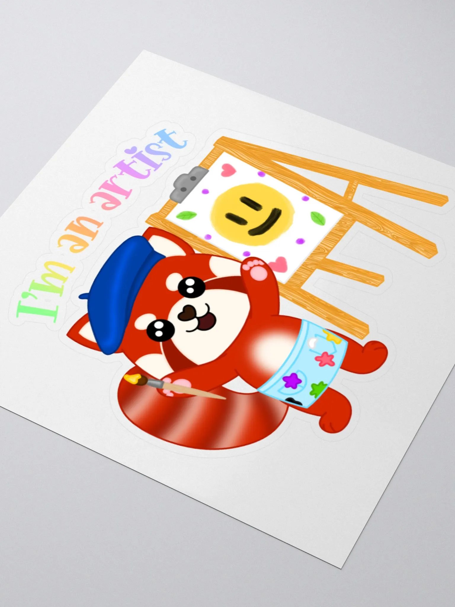 Artist Red Panda Sticker product image (3)