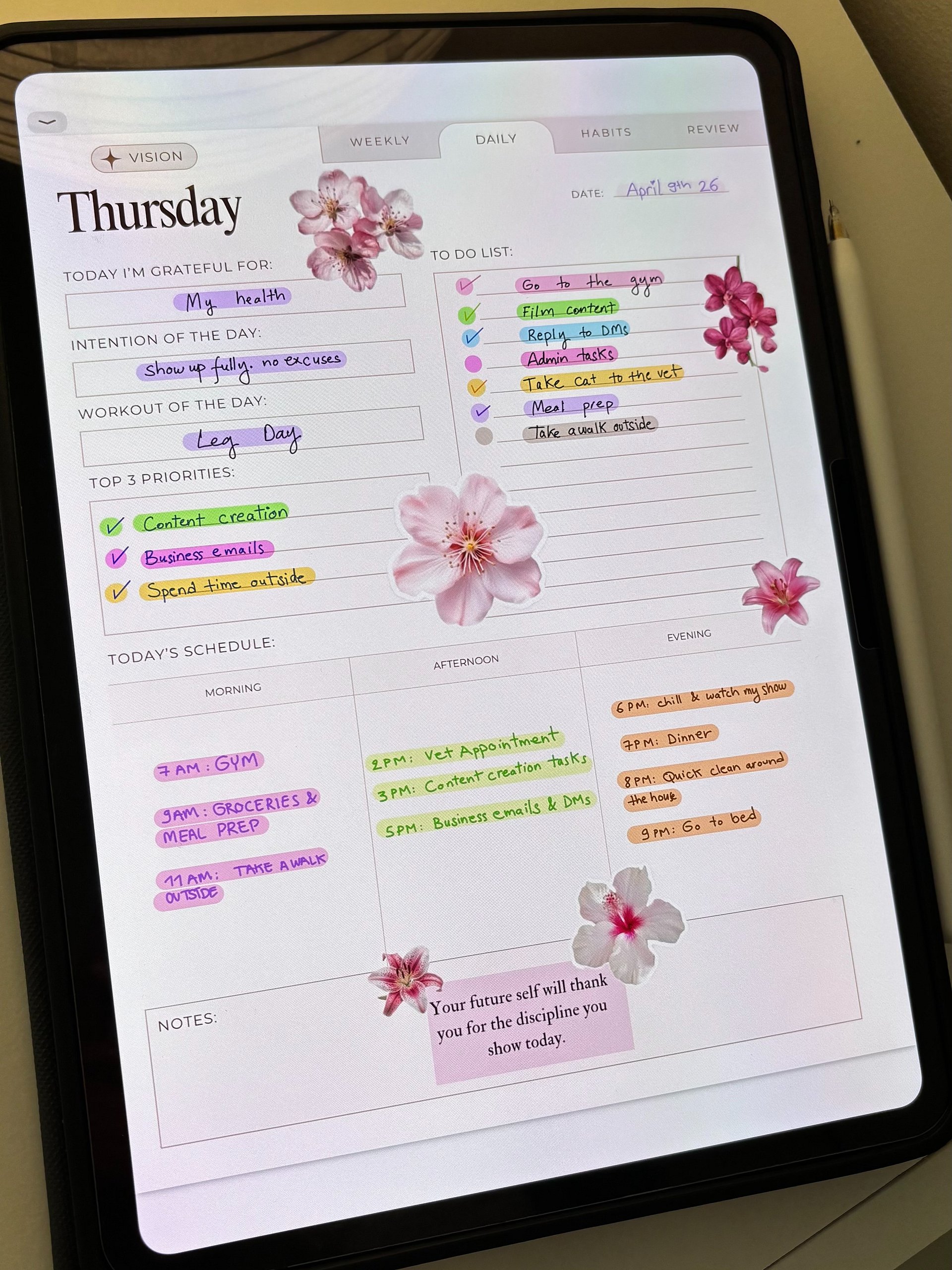 The Intentional Week Planner product image (4)