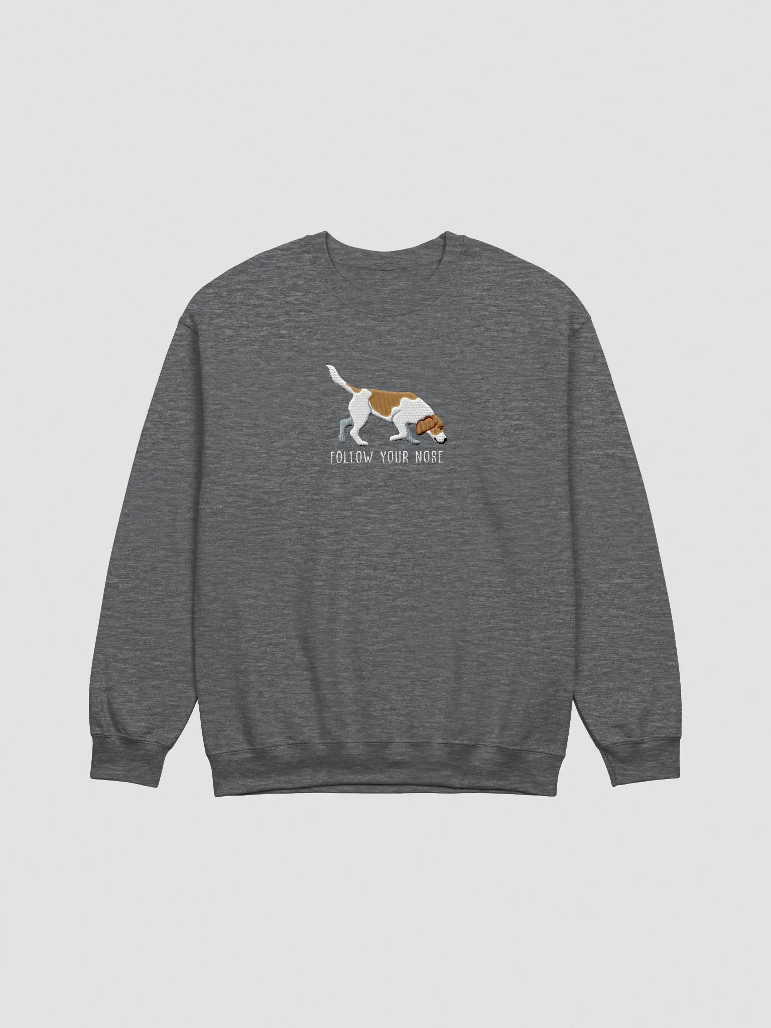 Follow Your Nose Sweatshirt (Embroidered) of a Beagle(Lemon) product image (3)
