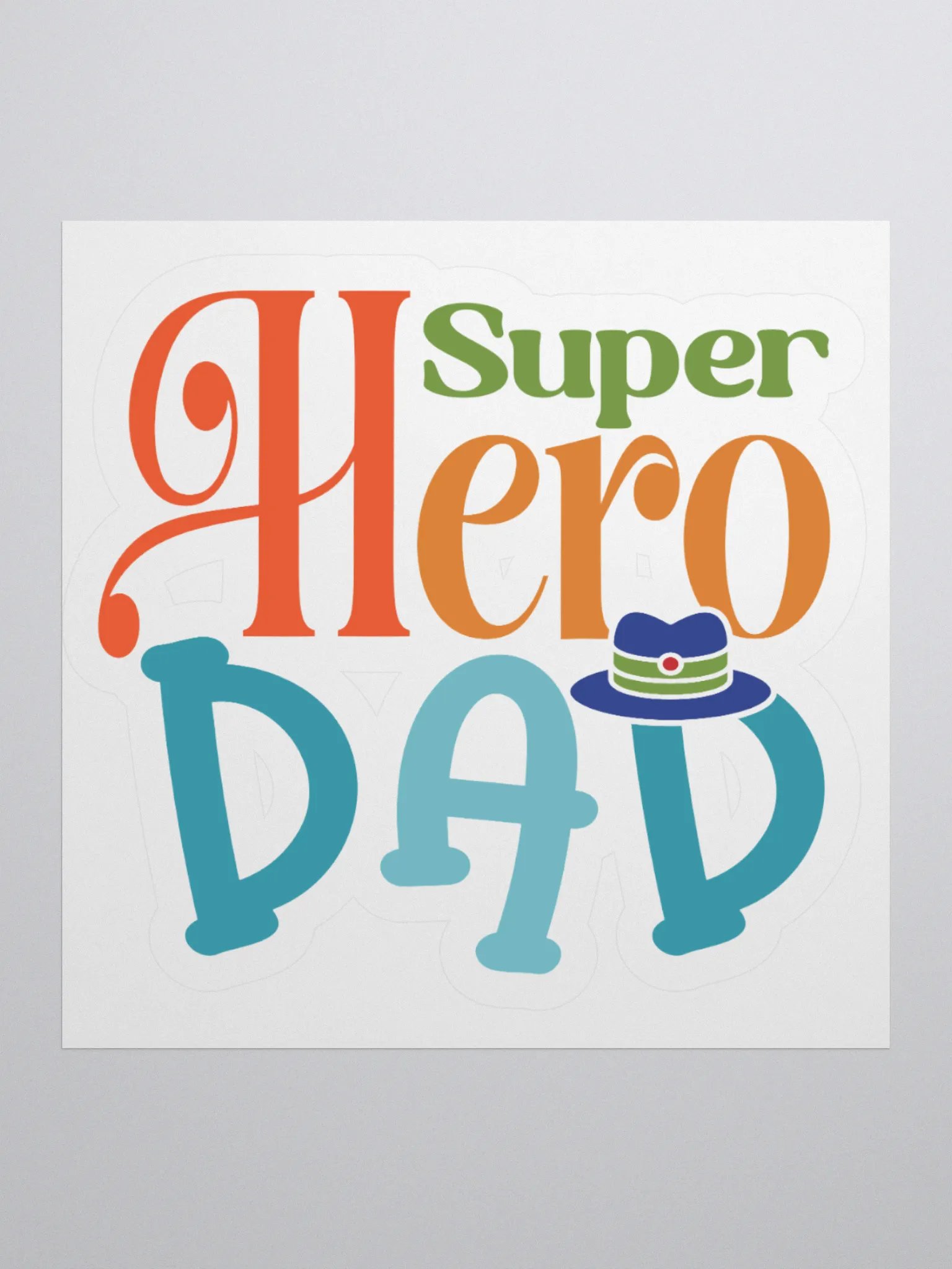 Super Hero Dad Sticker Set product image (3)
