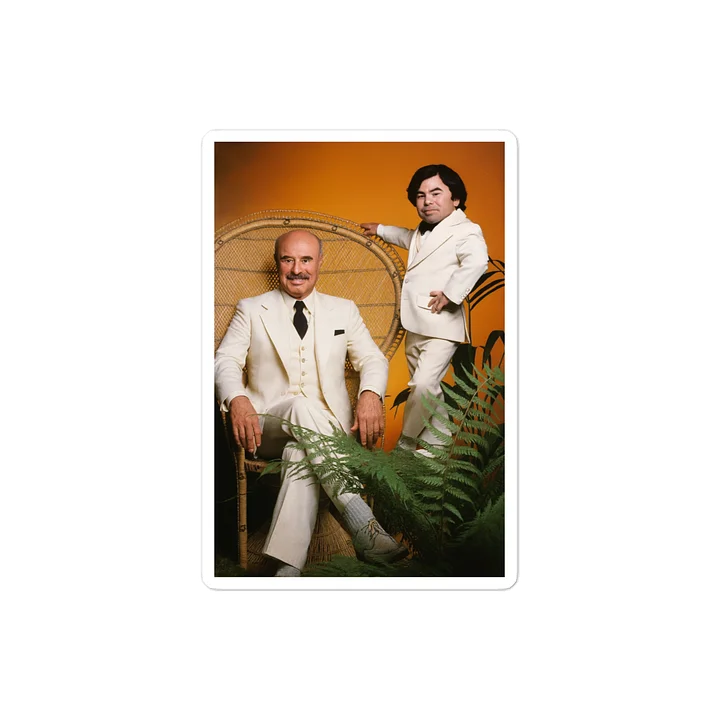 “The Plane! The Plane!” Power Duo Sticker – Retro Icon Energy product image (2)