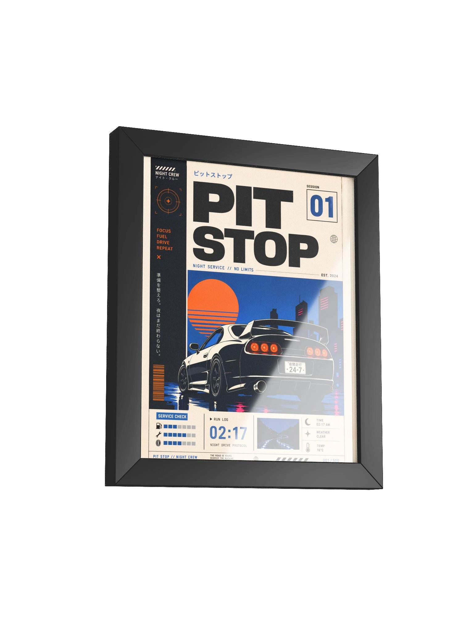 PIT STOP Series Framed Poster no. 01 product image (7)