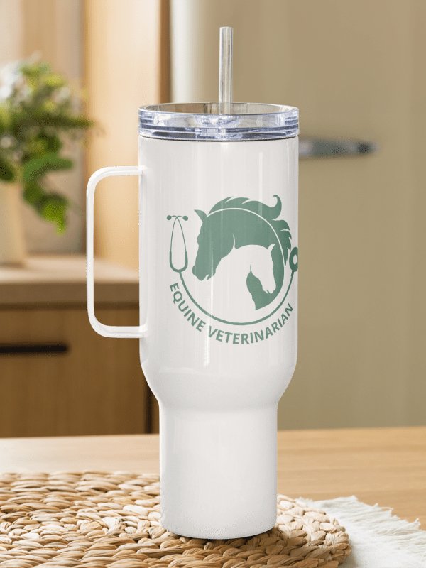 "Equine veterinarian" Travel Mug with a Handle product image (13)