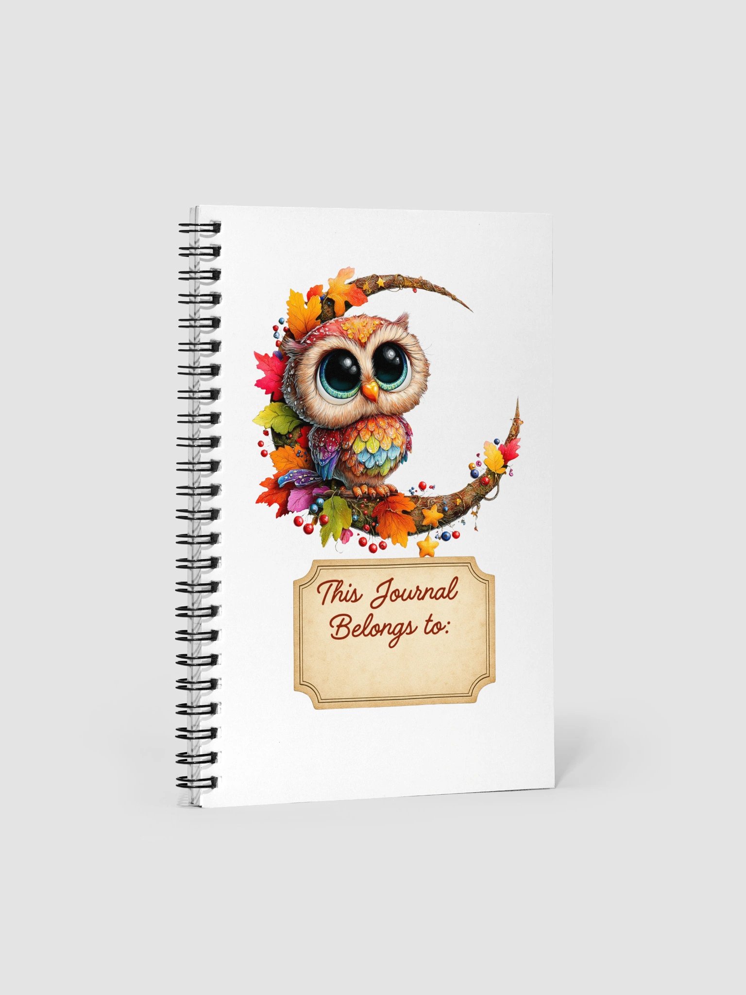 Autumn Owl Spiral Journal product image (1)