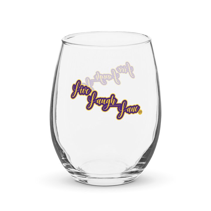 Live Laugh Lane Stemless Wine Glass product image (2)