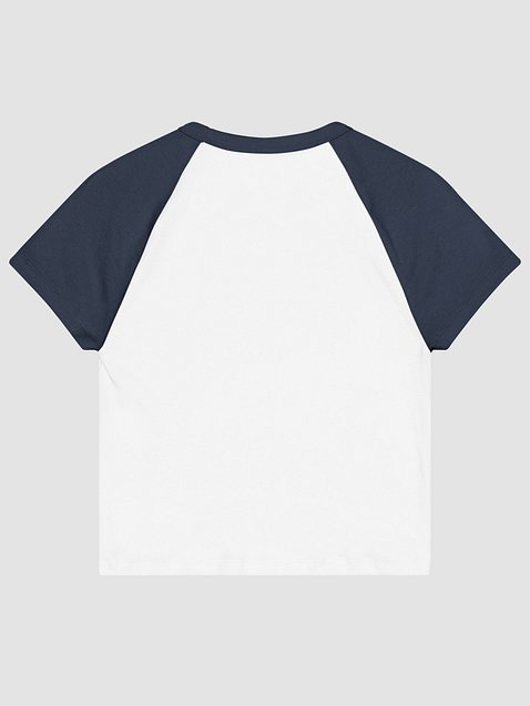 Photo showing Bella+Canvas Women's Micro Rib Raglan Baby Tee