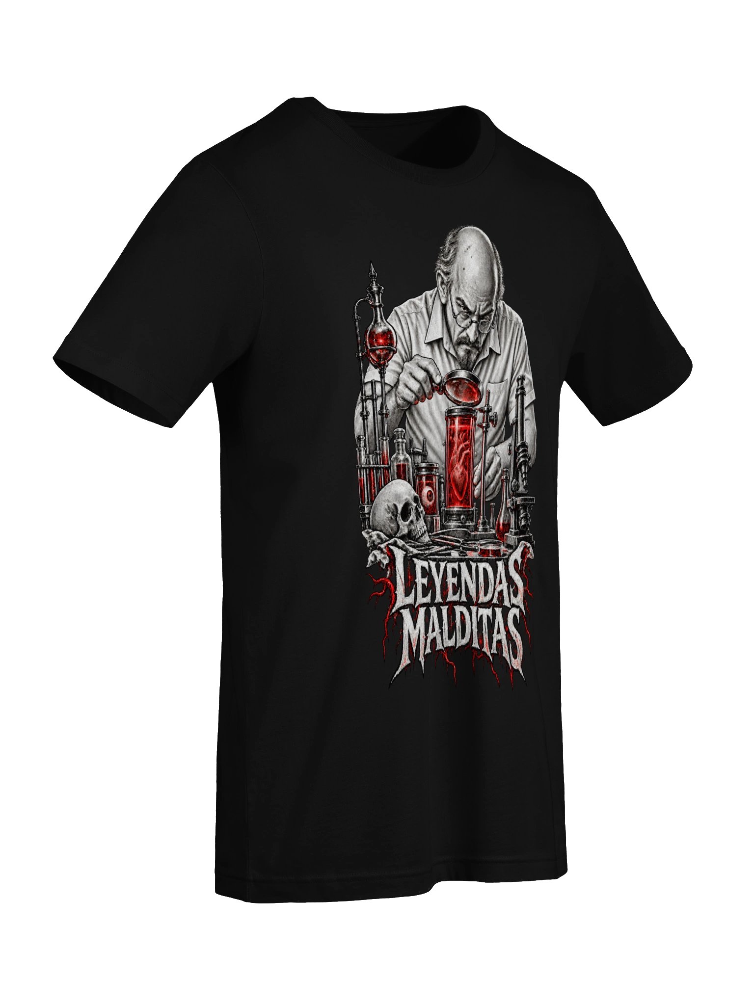 El Inspector del Corazón Maldito – Mad Scientist Horror Shirt | Leyendas Malditas product image (7)