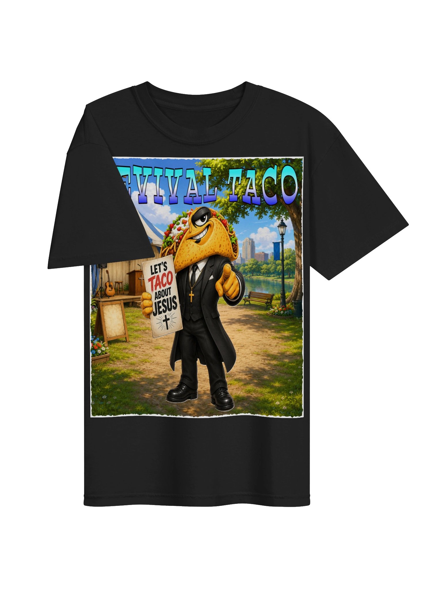 Revival Taco Jesus Cartoon Tee - The Taco Family product image (36)